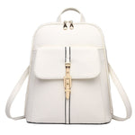Candy Color Leather Backpack