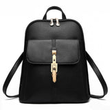 Candy Color Leather Backpack