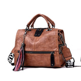 Leather Top Handle Bag