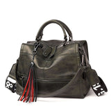 Leather Top Handle Bag